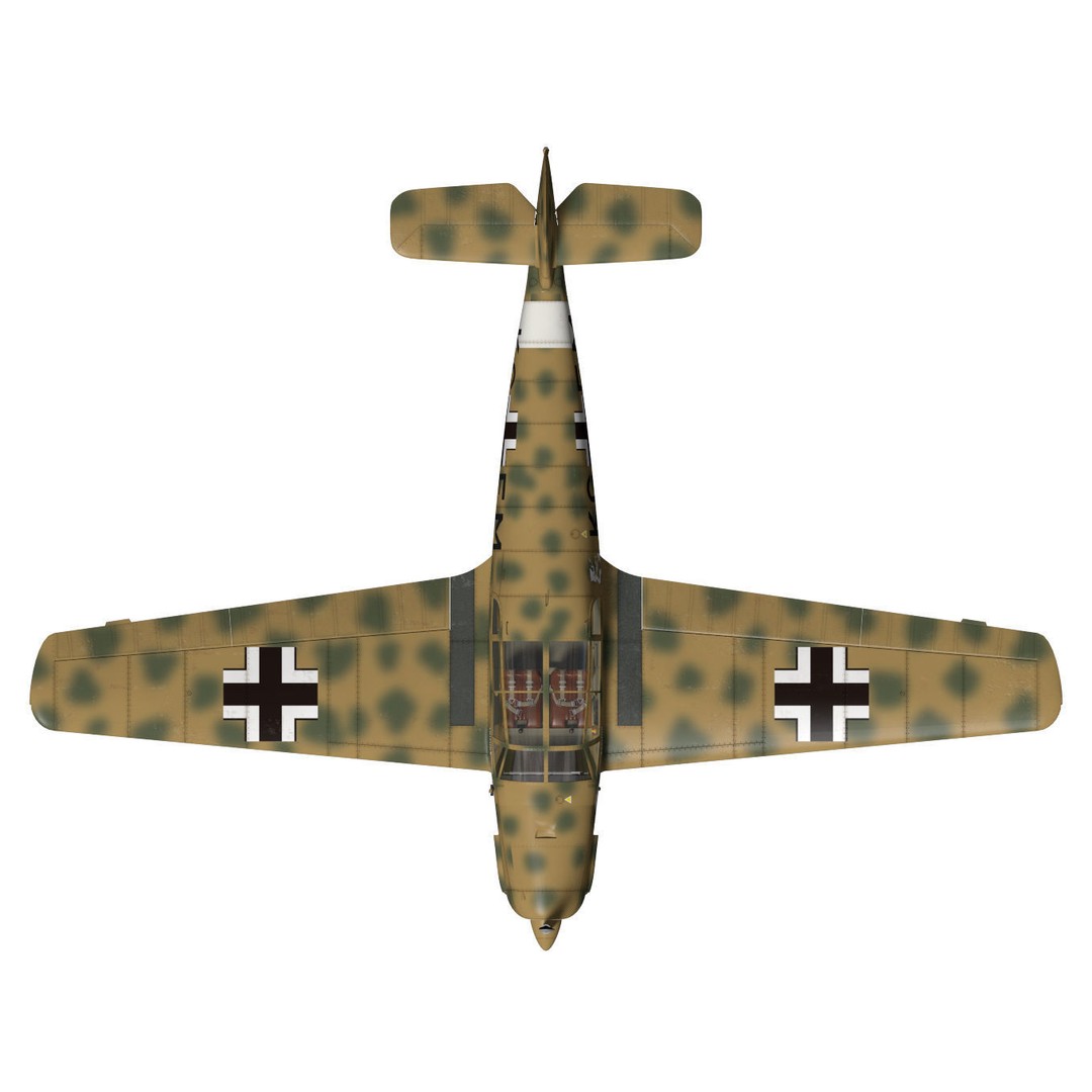 Messerschmitt Bf108 Taifun 3D Model – High Poly Aircraft, FBX - View 14