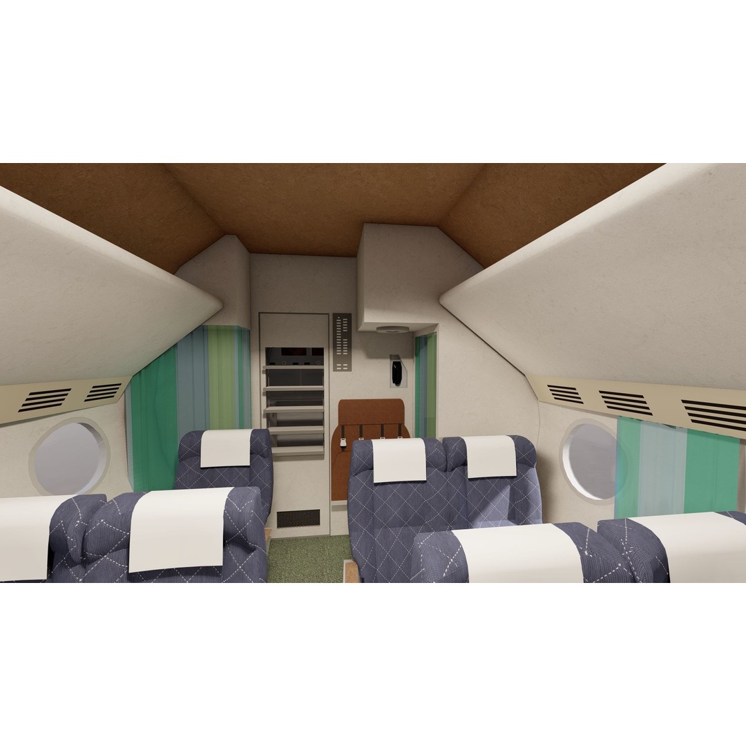 PAN AM Boeing 377 Stratocruiser 3D Model – Detailed Aircraft Asset, FBX, OBJ - View 19