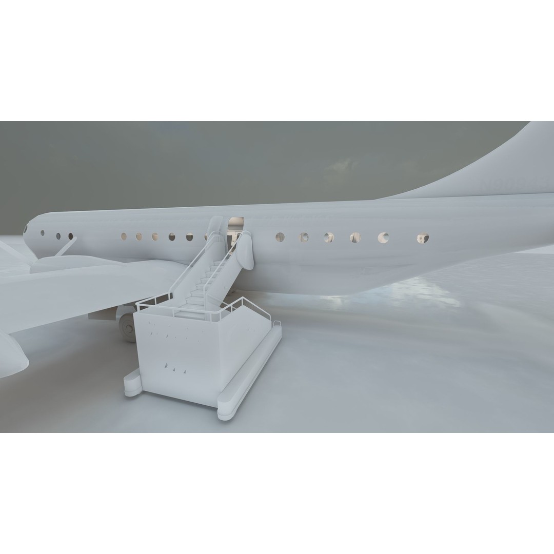 PAN AM Boeing 377 Stratocruiser 3D Model – Detailed Aircraft Asset, FBX, OBJ - View 29