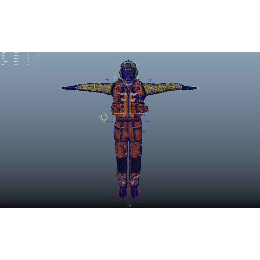 Pilots and Helicopters 3D Model – Low Poly Game Asset, FBX, OBJ - View 24