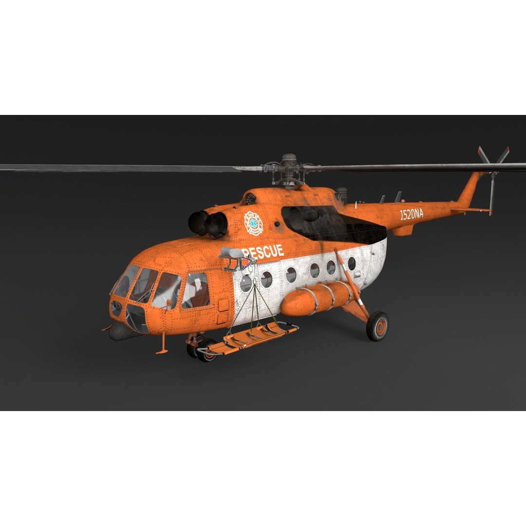Pilots and Helicopters 3D Model – Low Poly Game Asset, FBX, OBJ - View 9