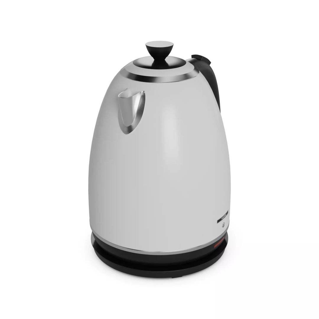 Electric Kettle 3D Model – Low Poly PBR Kitchen Appliance, FBX - View 2