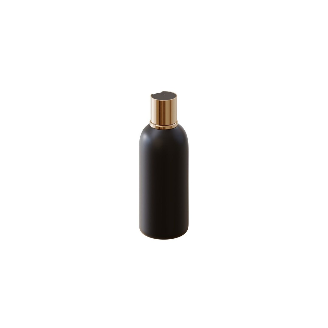 Black Cosmetic Bottle 3D Model – PBR Textured, Blender & FBX Formats - View 6