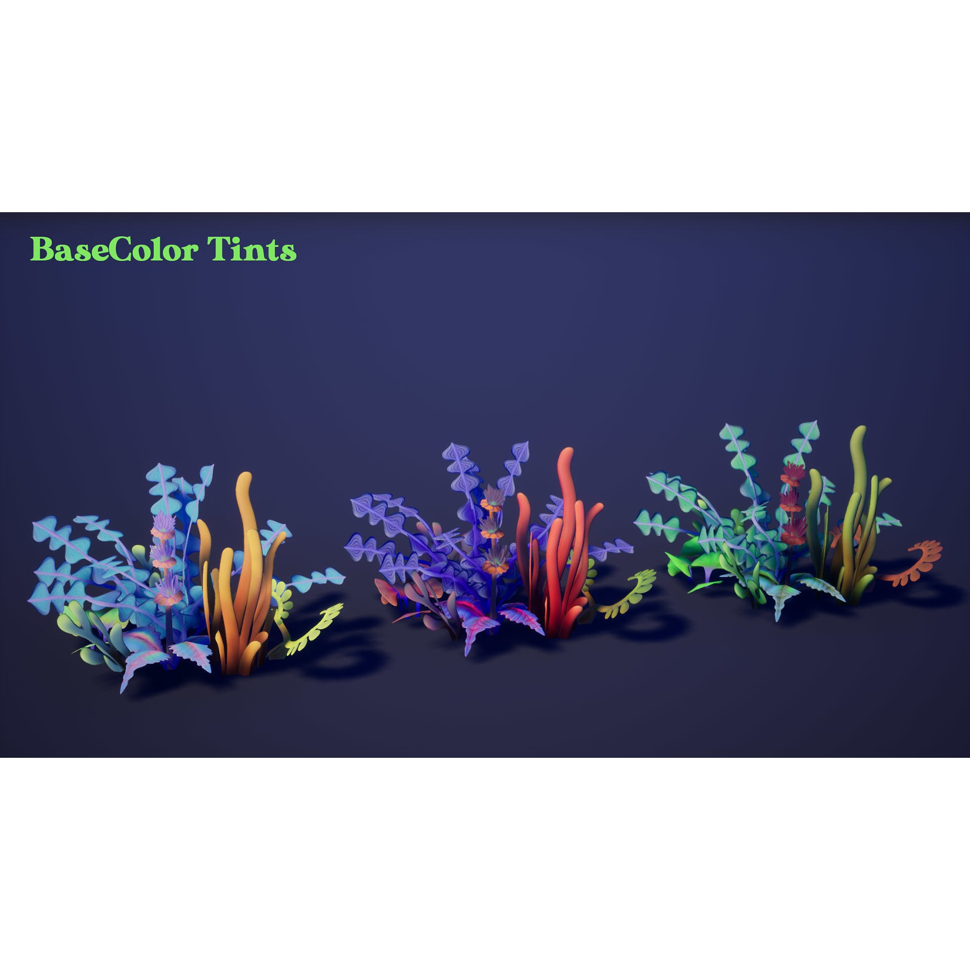 Alien Grass Pack - Low-Poly Game-Ready 3D Model - View 27