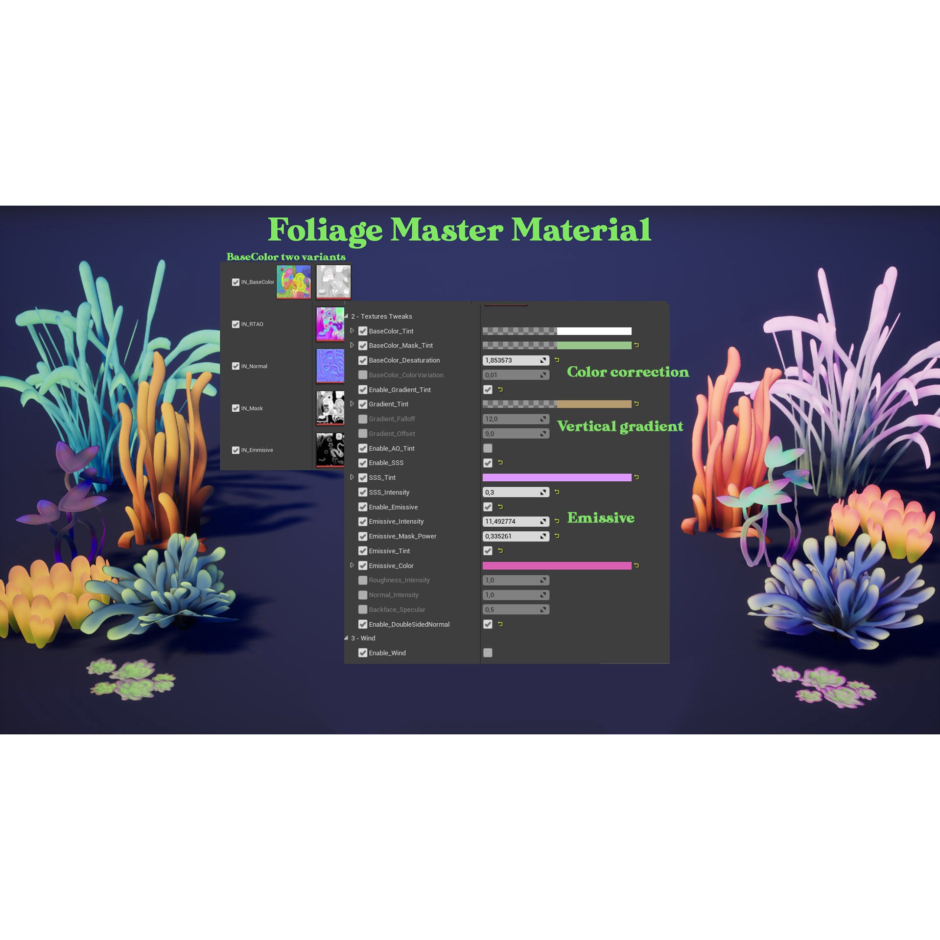 Alien Grass Pack - Low-Poly Game-Ready 3D Model - View 28
