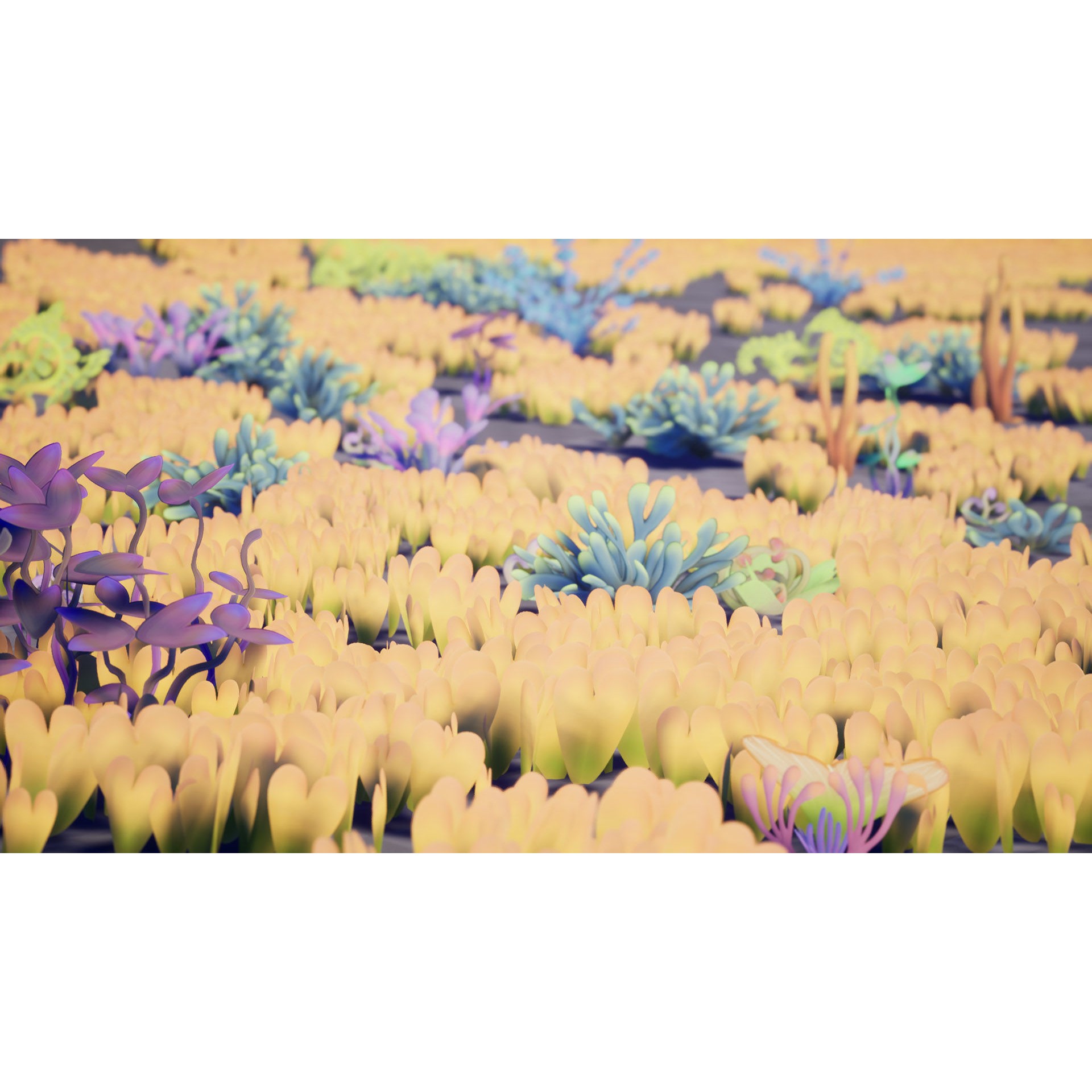 Alien Grass Pack - Low-Poly Game-Ready 3D Model - View 29