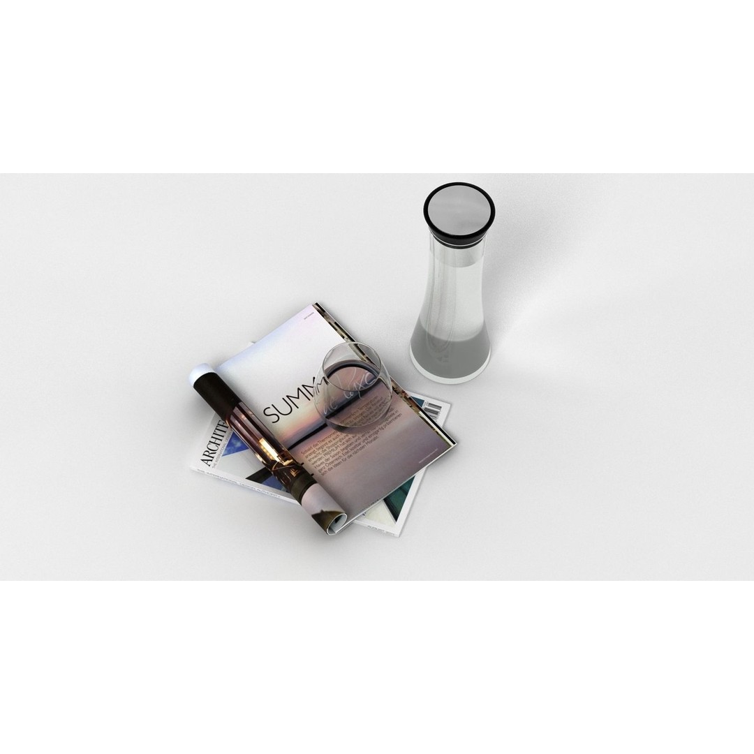 Carafe Glass Bottle 3D Model – High-Resolution PBR Asset, FBX, OBJ - View 7