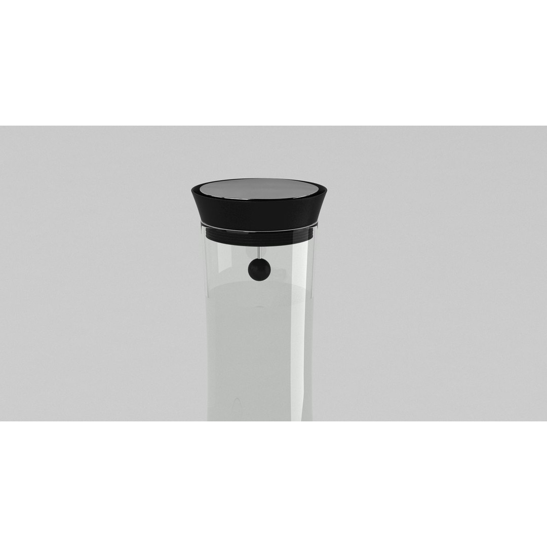 Carafe Glass Bottle 3D Model – High-Resolution PBR Asset, FBX, OBJ - View 8
