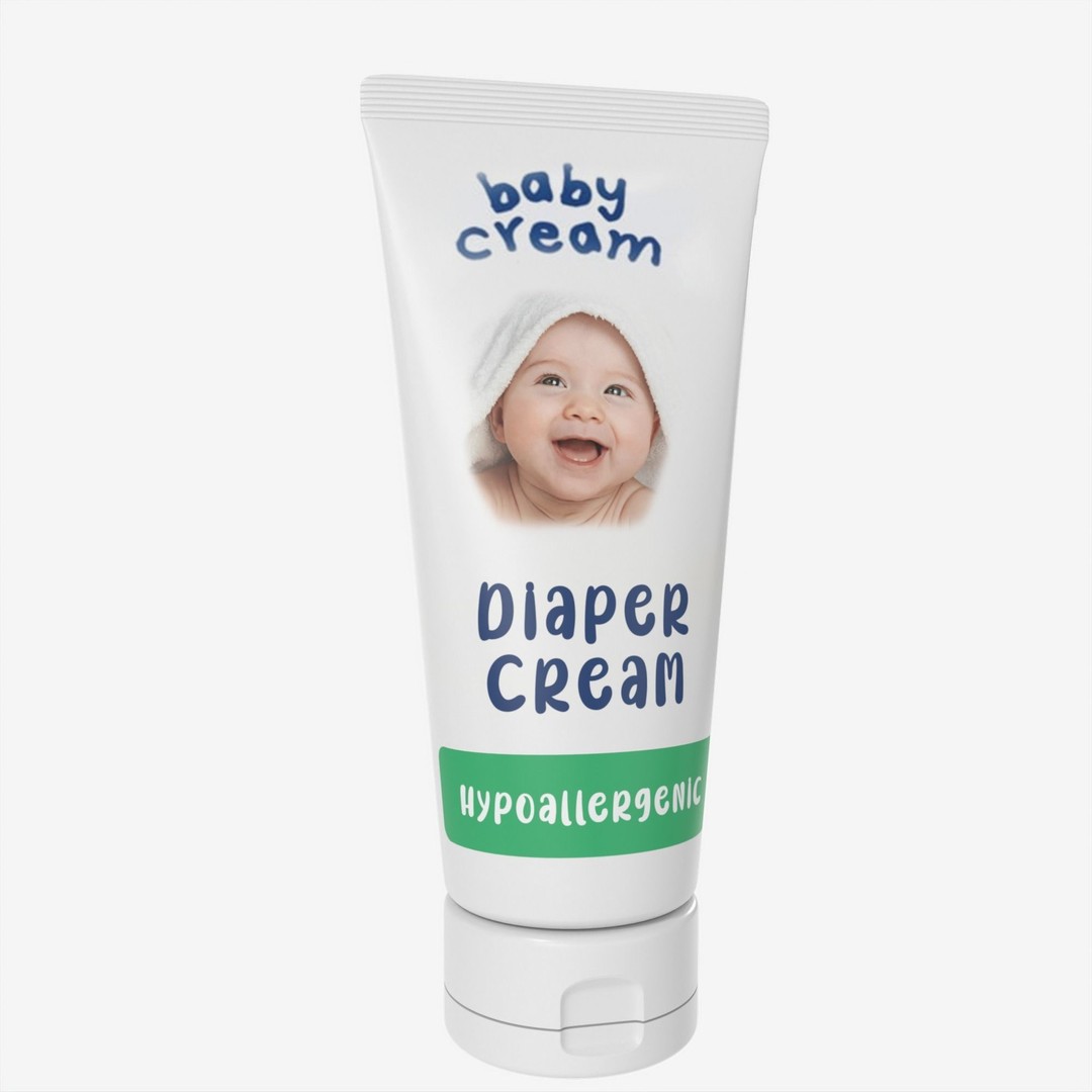 Baby Cream 3D Model – High Poly PBR Asset, FBX, OBJ - View 10