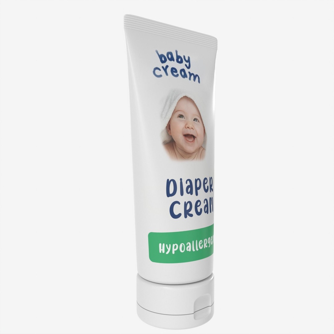 Baby Cream 3D Model – High Poly PBR Asset, FBX, OBJ - View 12