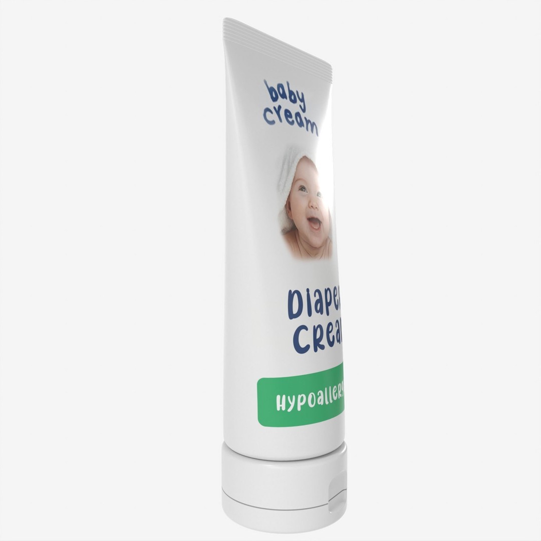 Baby Cream 3D Model – High Poly PBR Asset, FBX, OBJ - View 13