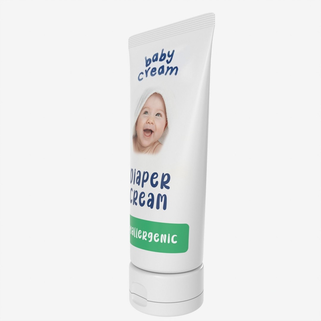 Baby Cream 3D Model – High Poly PBR Asset, FBX, OBJ - View 30
