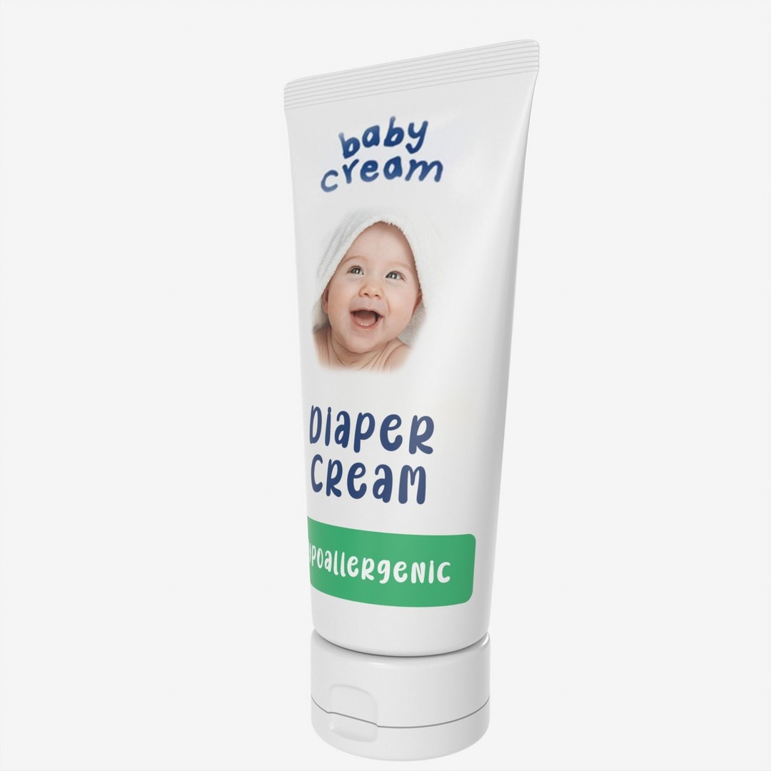Baby Cream 3D Model – High Poly PBR Asset, FBX, OBJ - View 31