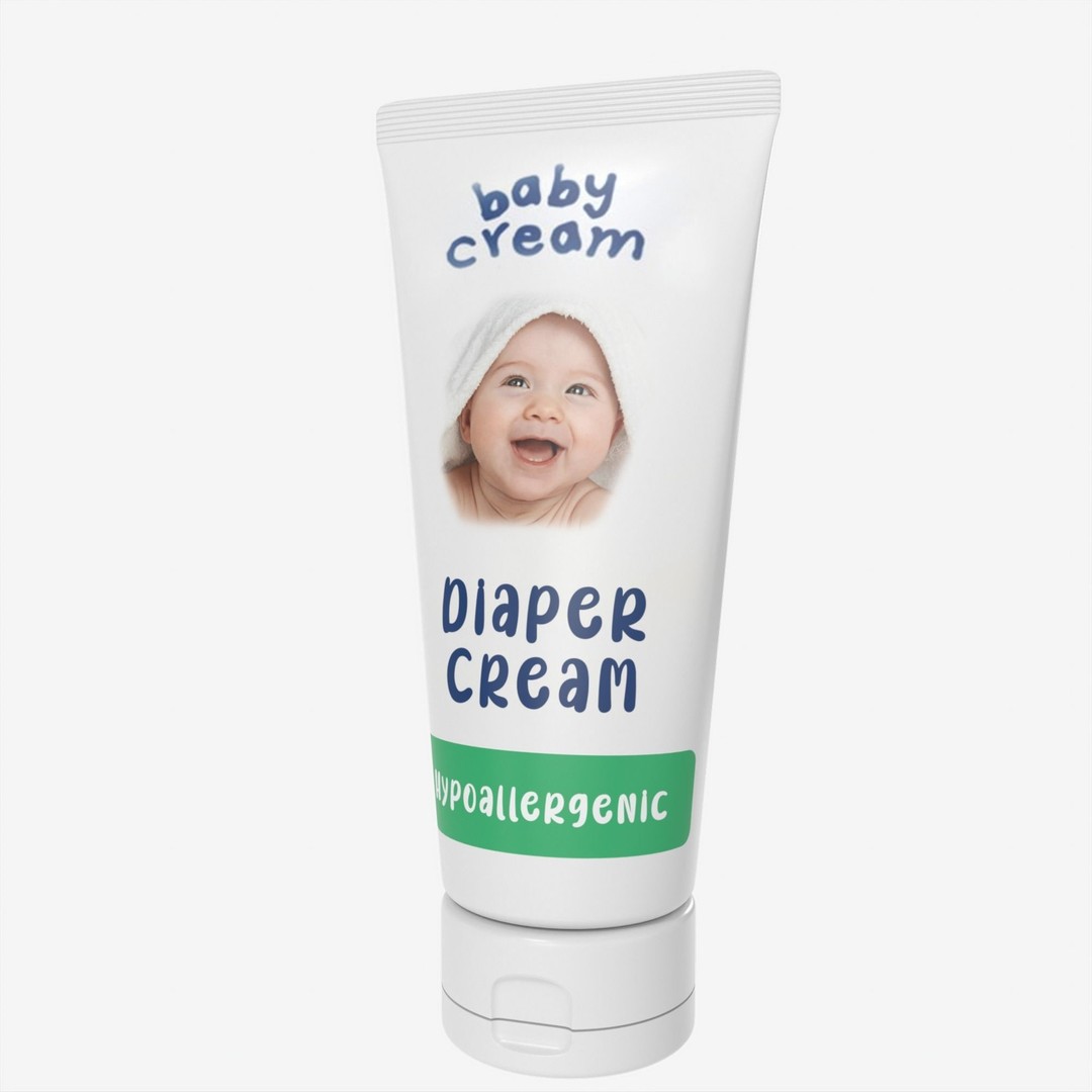 Baby Cream 3D Model – High Poly PBR Asset, FBX, OBJ - View 32