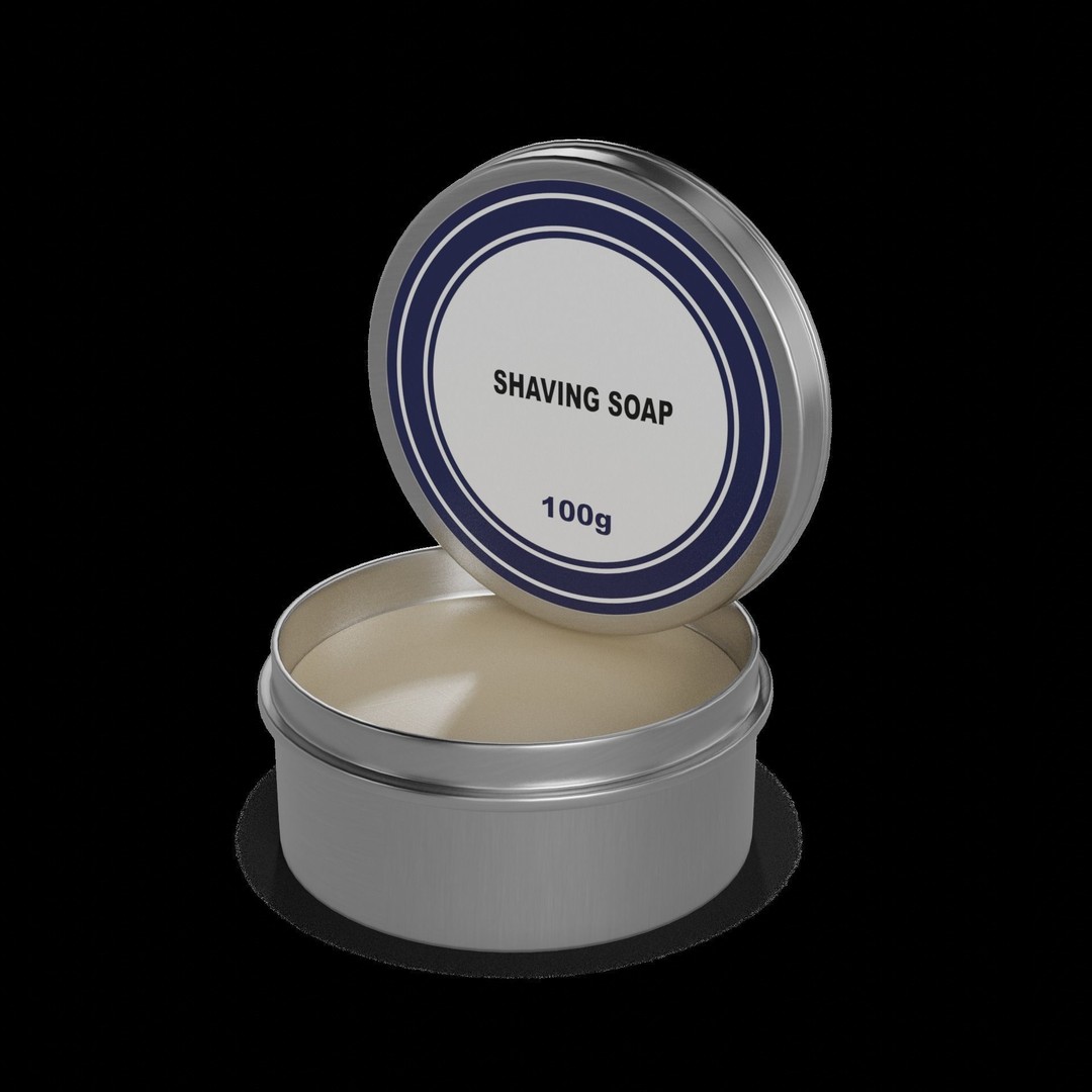 Shaving Soap 3D Model – Low Poly Realistic Household Asset, FBX