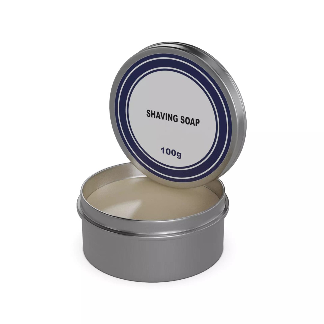Shaving Soap 3D Model – Low Poly Realistic Household Asset, FBX - View 2