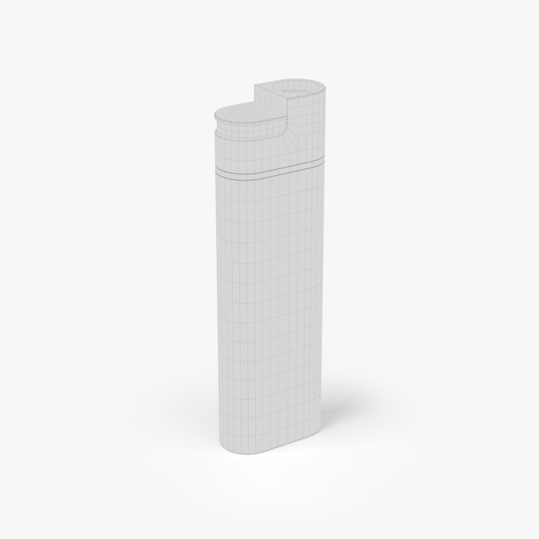 Metal Gas Lighter 3D Model – High Poly PBR Asset, FBX/OBJ - View 33