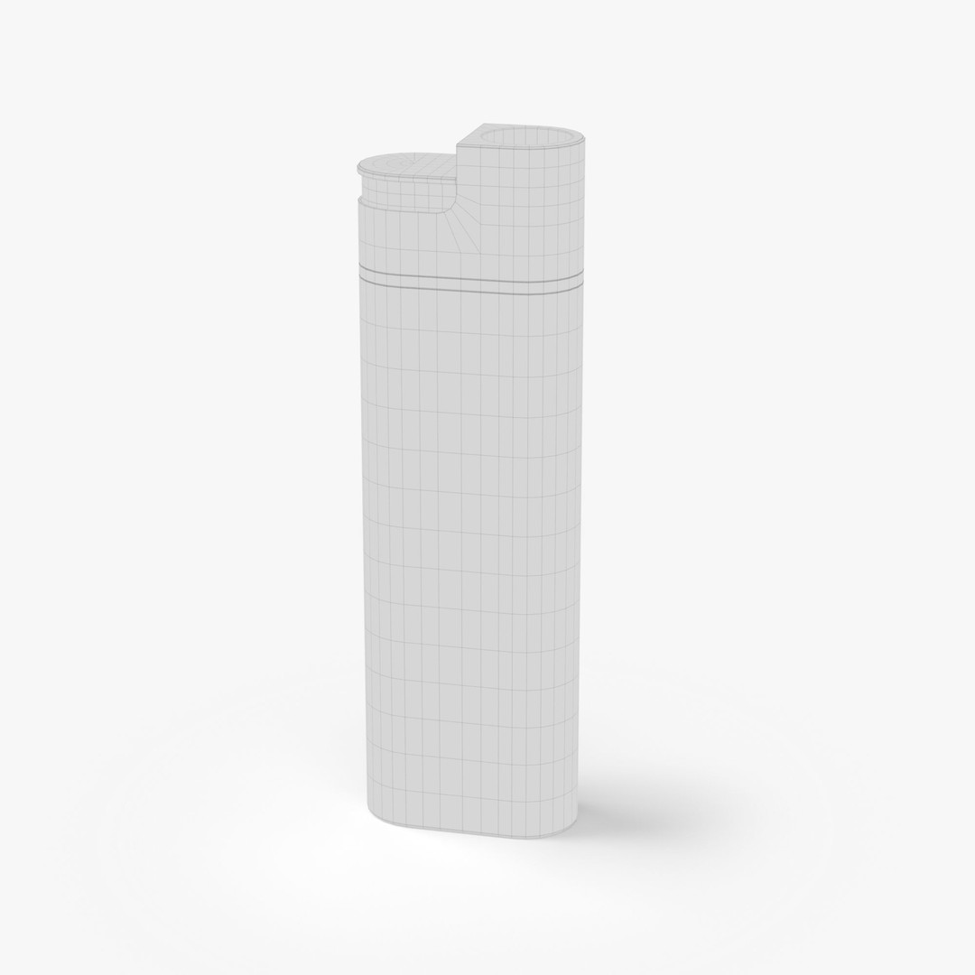 Metal Gas Lighter 3D Model – High Poly PBR Asset, FBX/OBJ - View 35