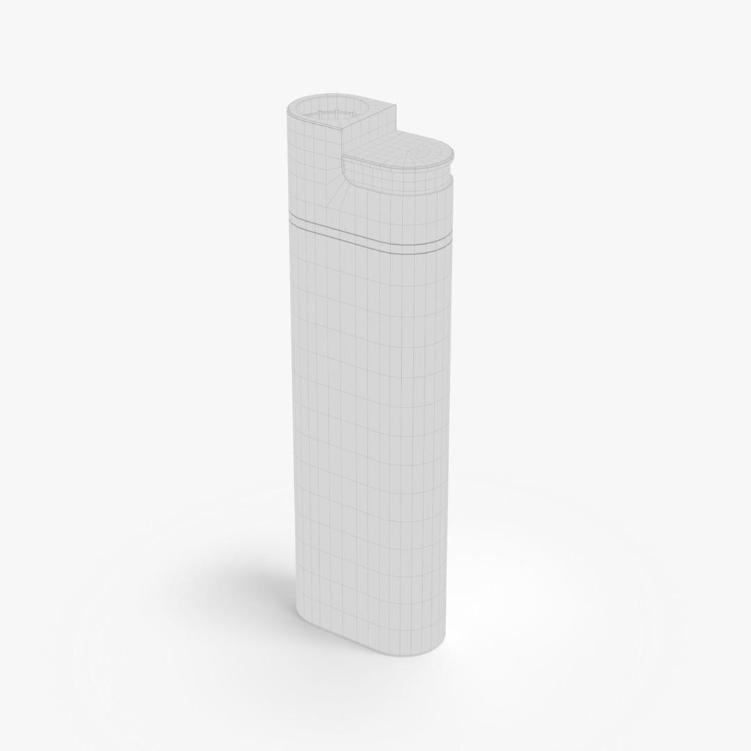 Metal Gas Lighter 3D Model – High Poly PBR Asset, FBX/OBJ - View 36