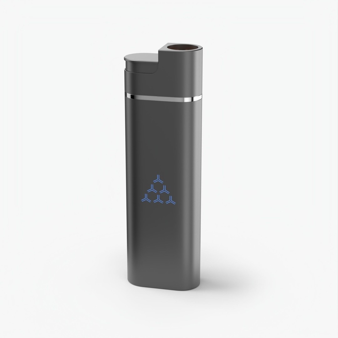 Metal Gas Lighter 3D Model – High Poly PBR Asset, FBX/OBJ - View 4