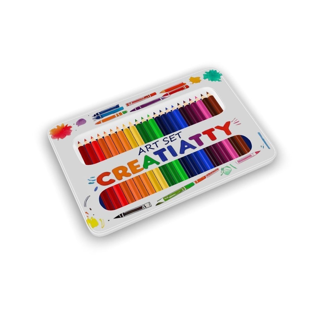 Colored Pencils 3D Model – Low Poly Interior Asset, FBX - View 5