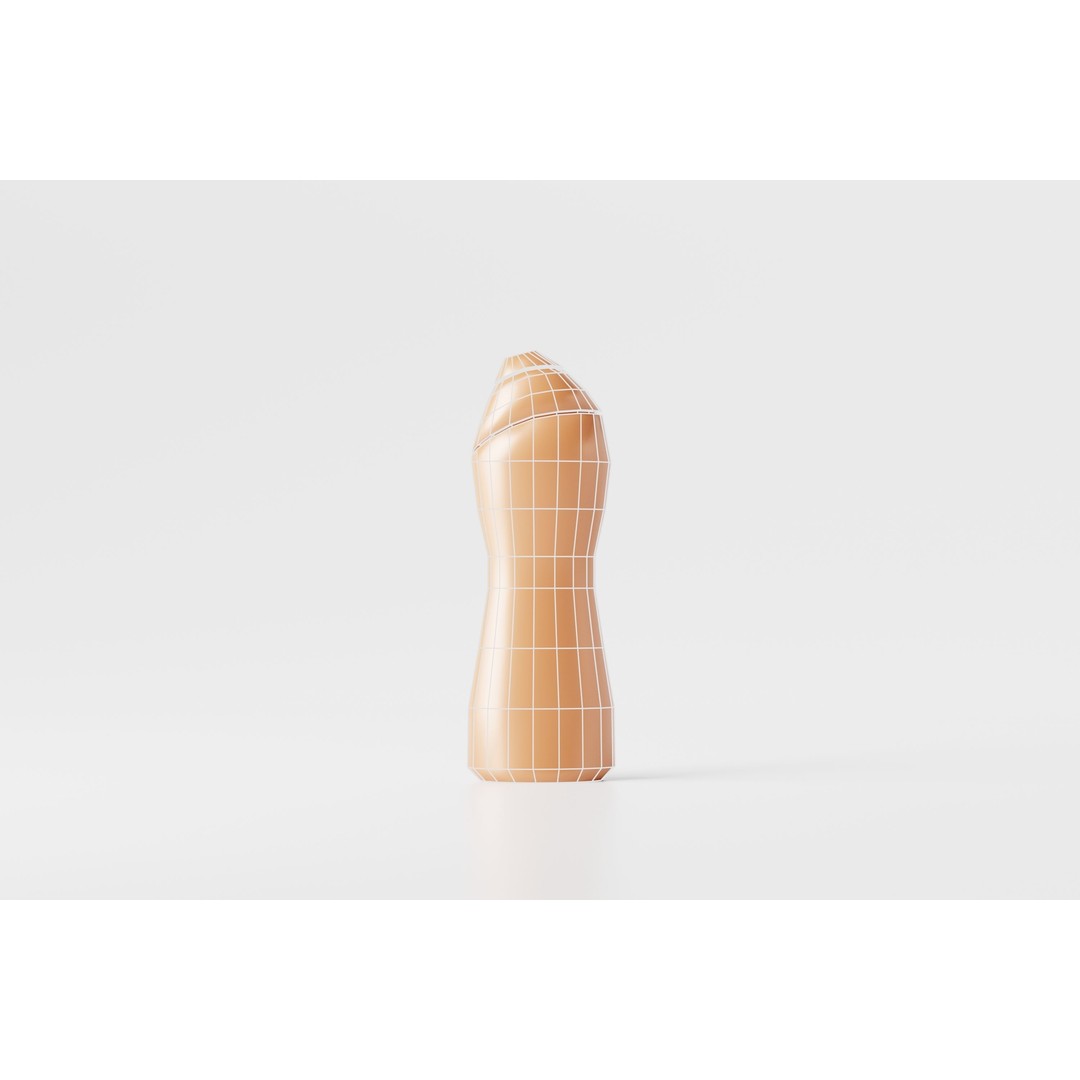 Detergent Bottle 3D Model – Low Poly Household Packaging, FBX, OBJ - View 9