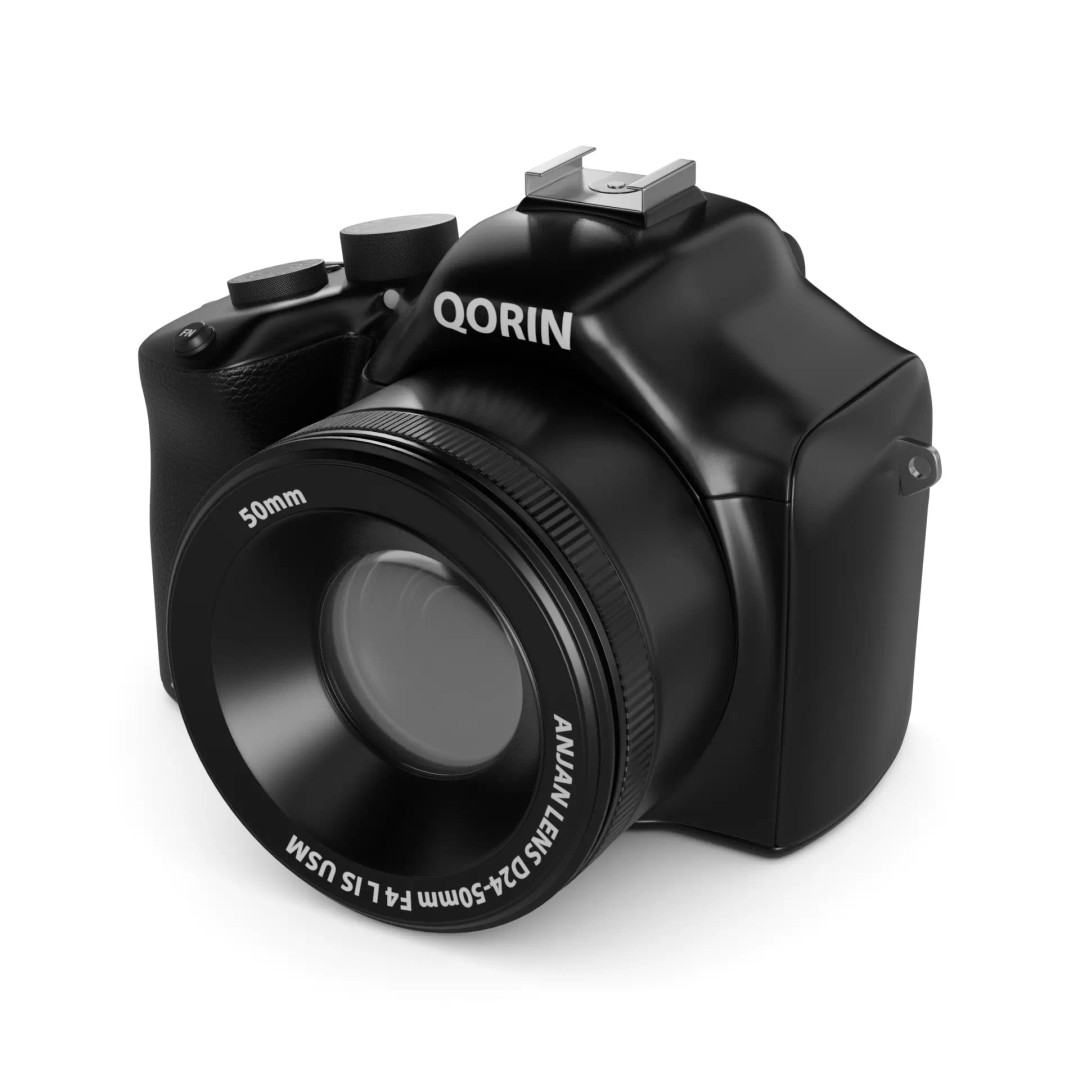Digital Camera 3D Model – Realistic Low Poly Asset, FBX - View 2