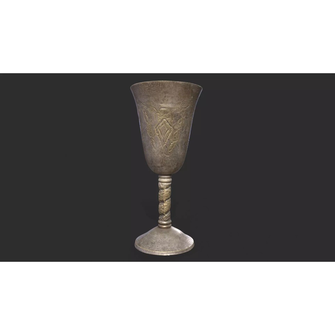 Antique Tableware 3D Model – Low Poly Game Ready Collection, FBX & Blender - View 10