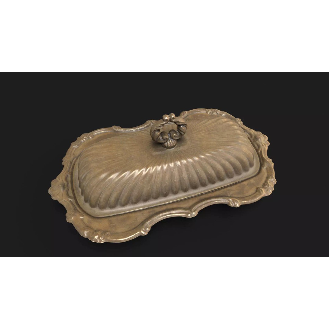 Antique Tableware 3D Model – Low Poly Game Ready Collection, FBX & Blender - View 15
