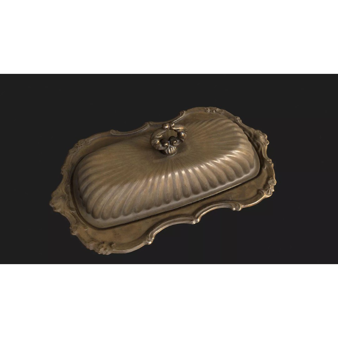 Antique Tableware 3D Model – Low Poly Game Ready Collection, FBX & Blender - View 16