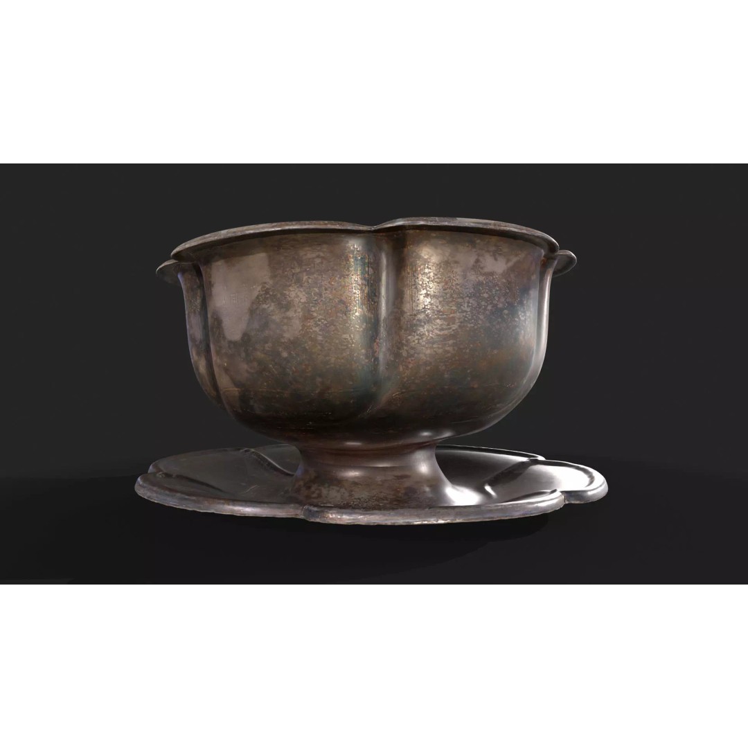 Antique Tableware 3D Model – Low Poly Game Ready Collection, FBX & Blender - View 39