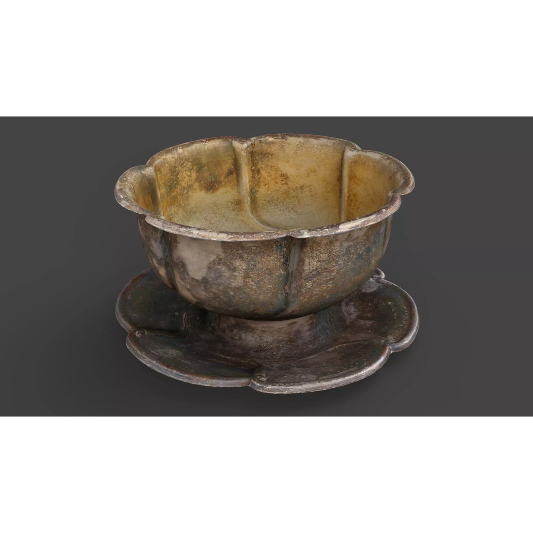 Antique Tableware 3D Model – Low Poly Game Ready Collection, FBX & Blender - View 40