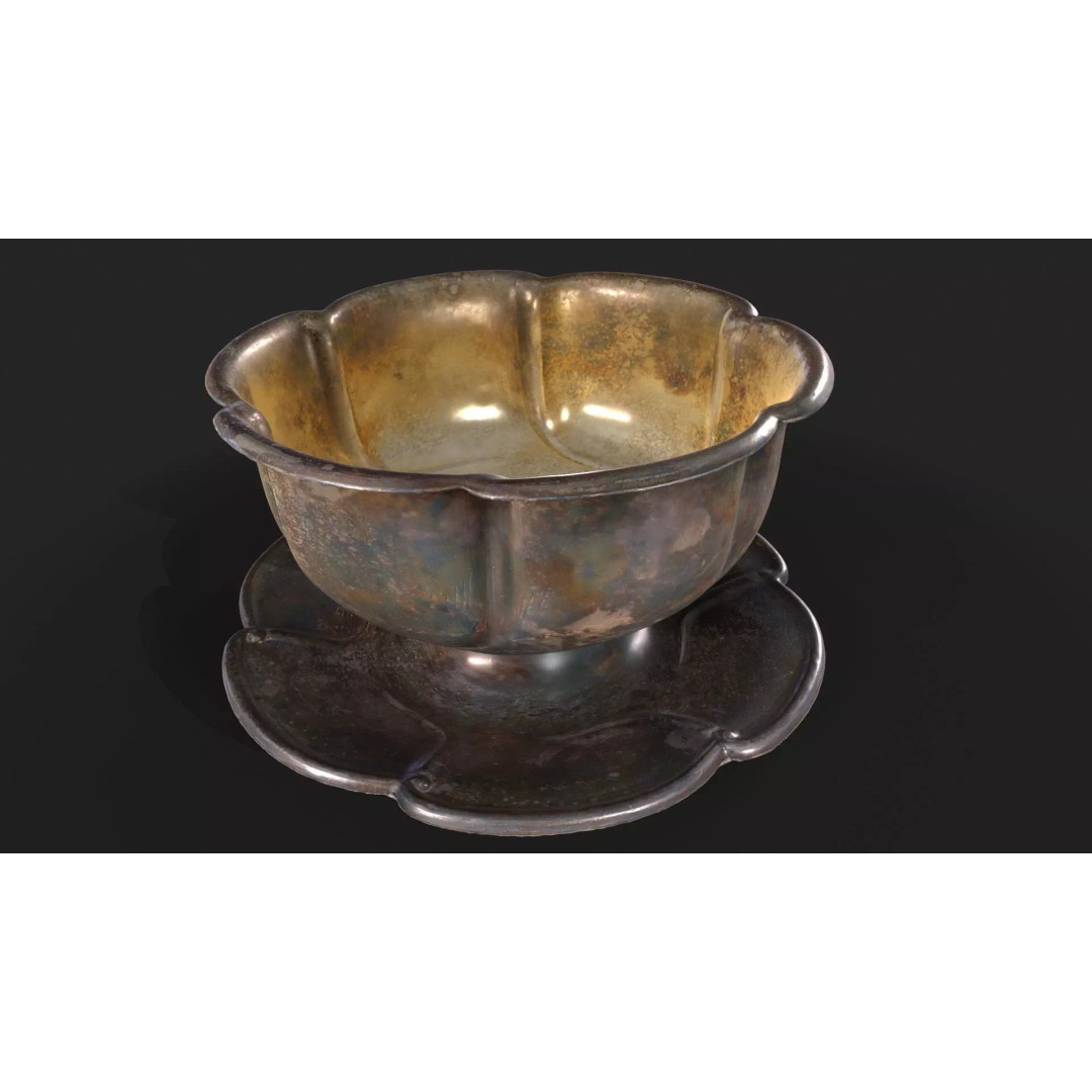 Antique Tableware 3D Model – Low Poly Game Ready Collection, FBX & Blender - View 41