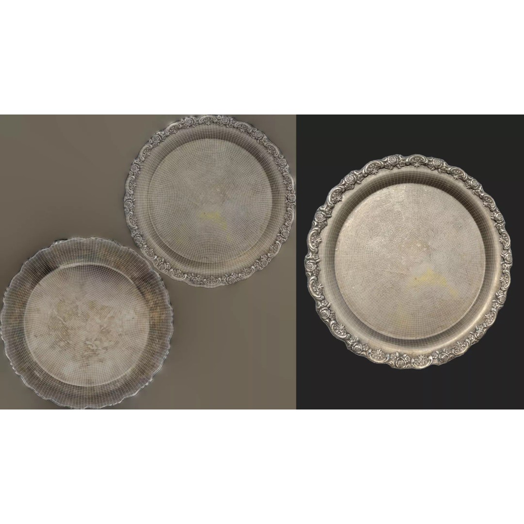 Antique Tableware 3D Model – Low Poly Game Ready Collection, FBX & Blender - View 53