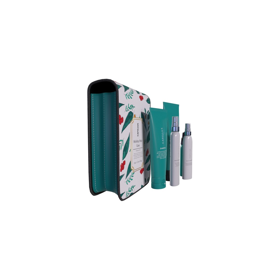 Holiday Hair Care Kit 3D Model – Low Poly PBR Asset for Blender - View 7