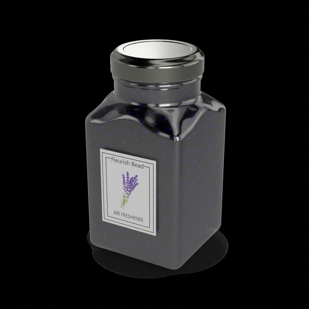 Lavender Air Freshener 3D Model – Realistic Low Poly Household Asset, FBX