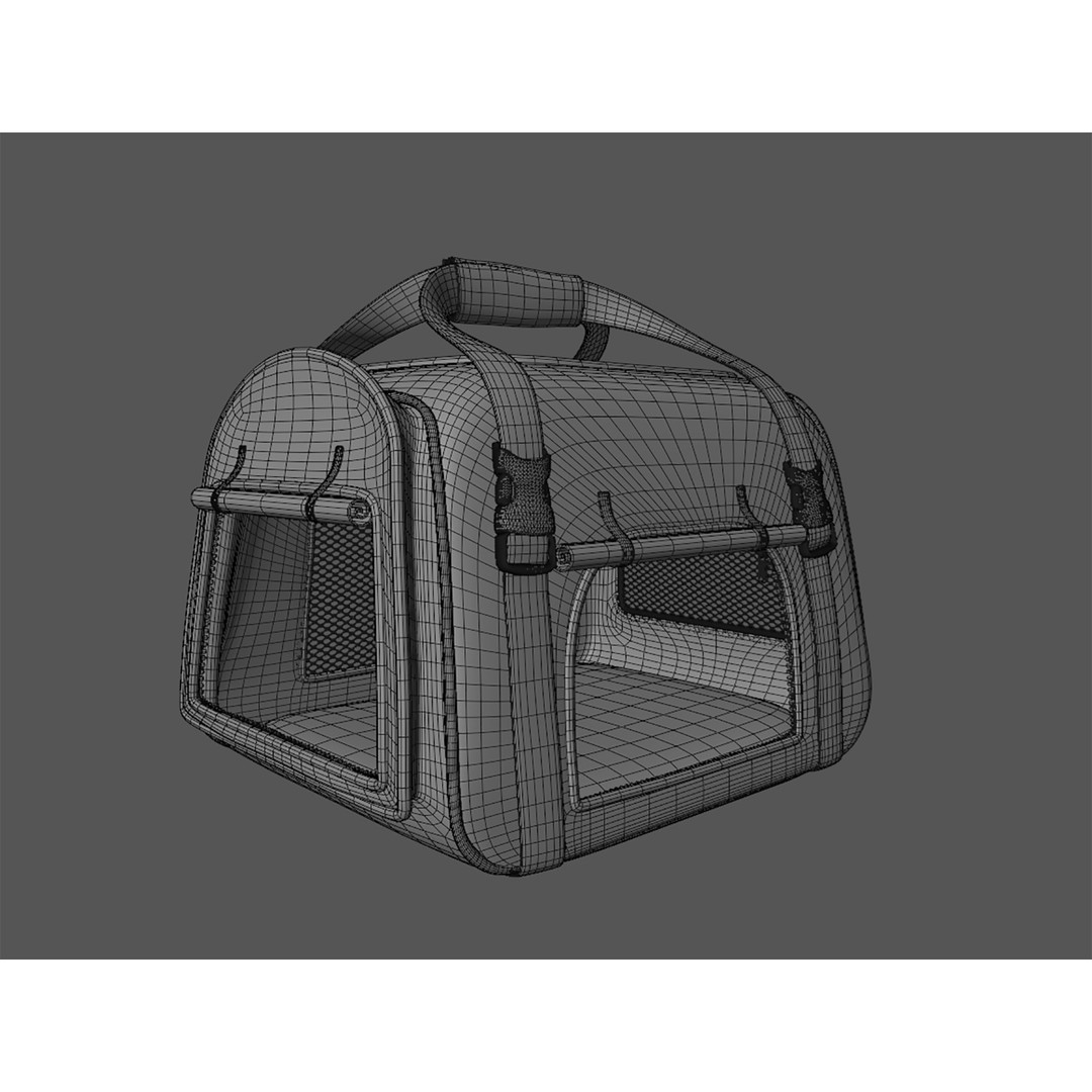 Pet Carrier 3D Model – Realistic Low Poly Game Asset, Blender & FBX