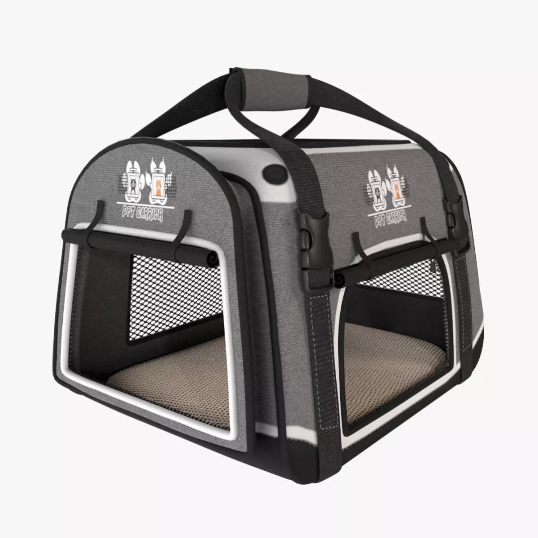 Pet Carrier 3D Model – Realistic Low Poly Game Asset, Blender & FBX - View 2