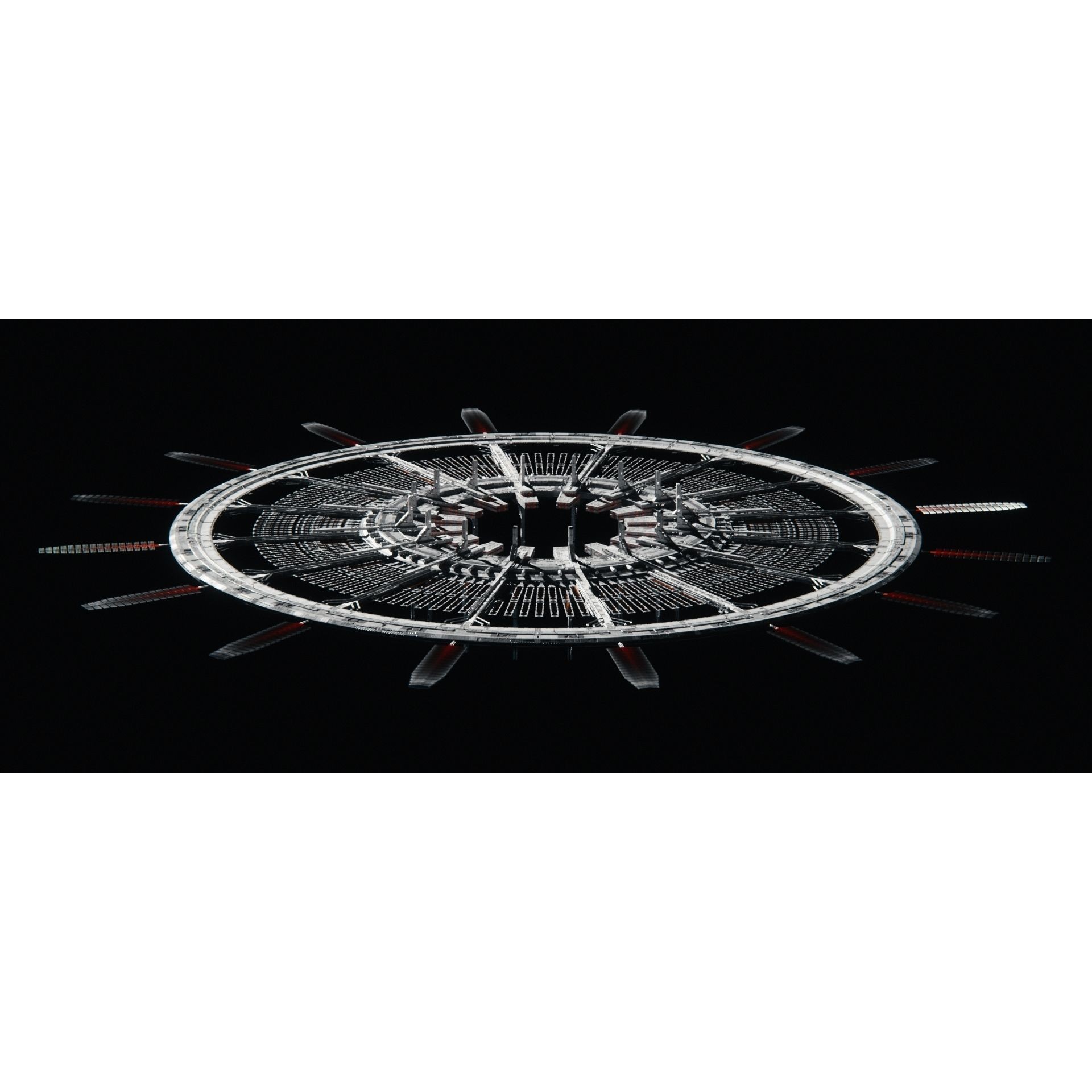 Sci-Fi Orbital Neuronet Array - High Poly 3D Model - View 4