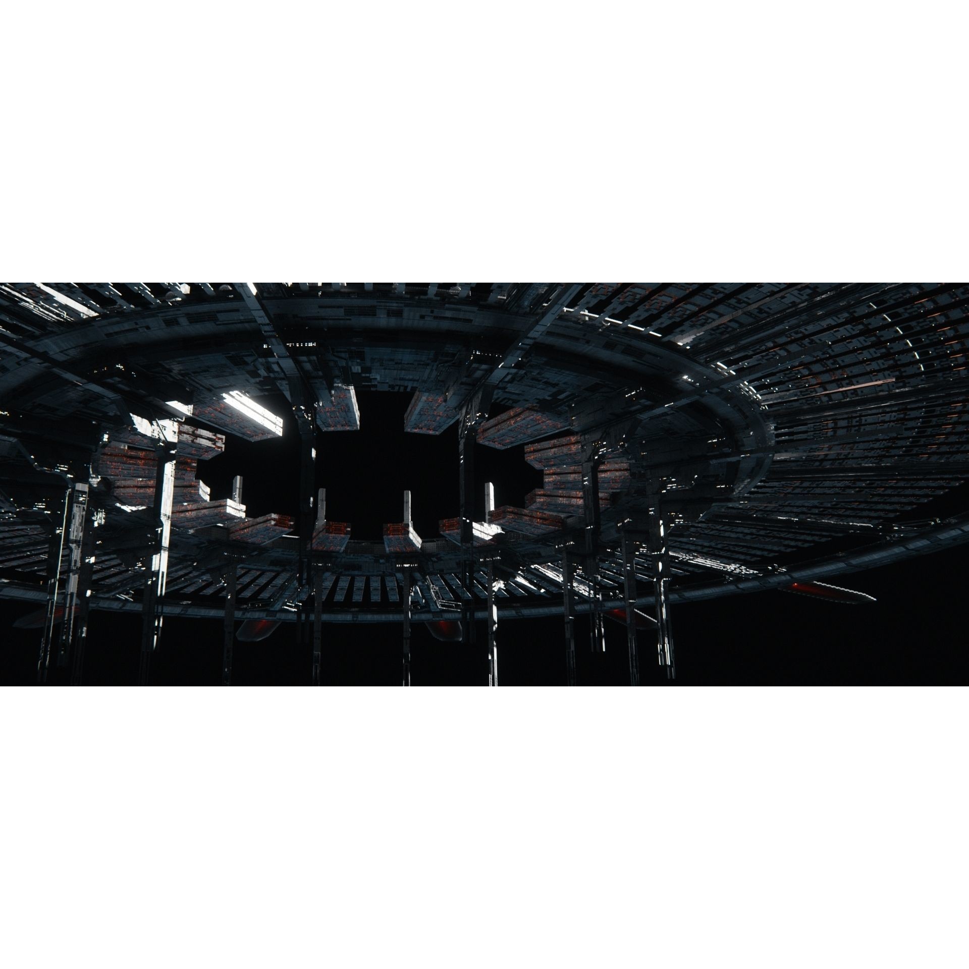 Sci-Fi Orbital Neuronet Array - High Poly 3D Model - View 6