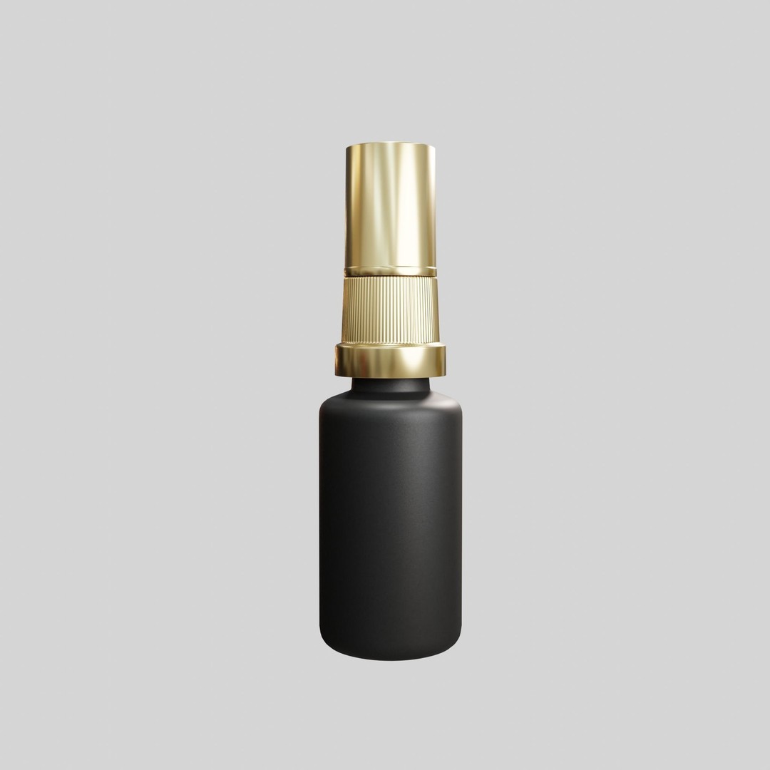 Mini Spray Bottle 3D Model – Low Poly Utility for Blender, FBX, OBJ - View 4