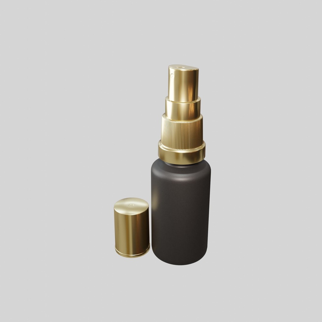 Mini Spray Bottle 3D Model – Low Poly Utility for Blender, FBX, OBJ - View 5