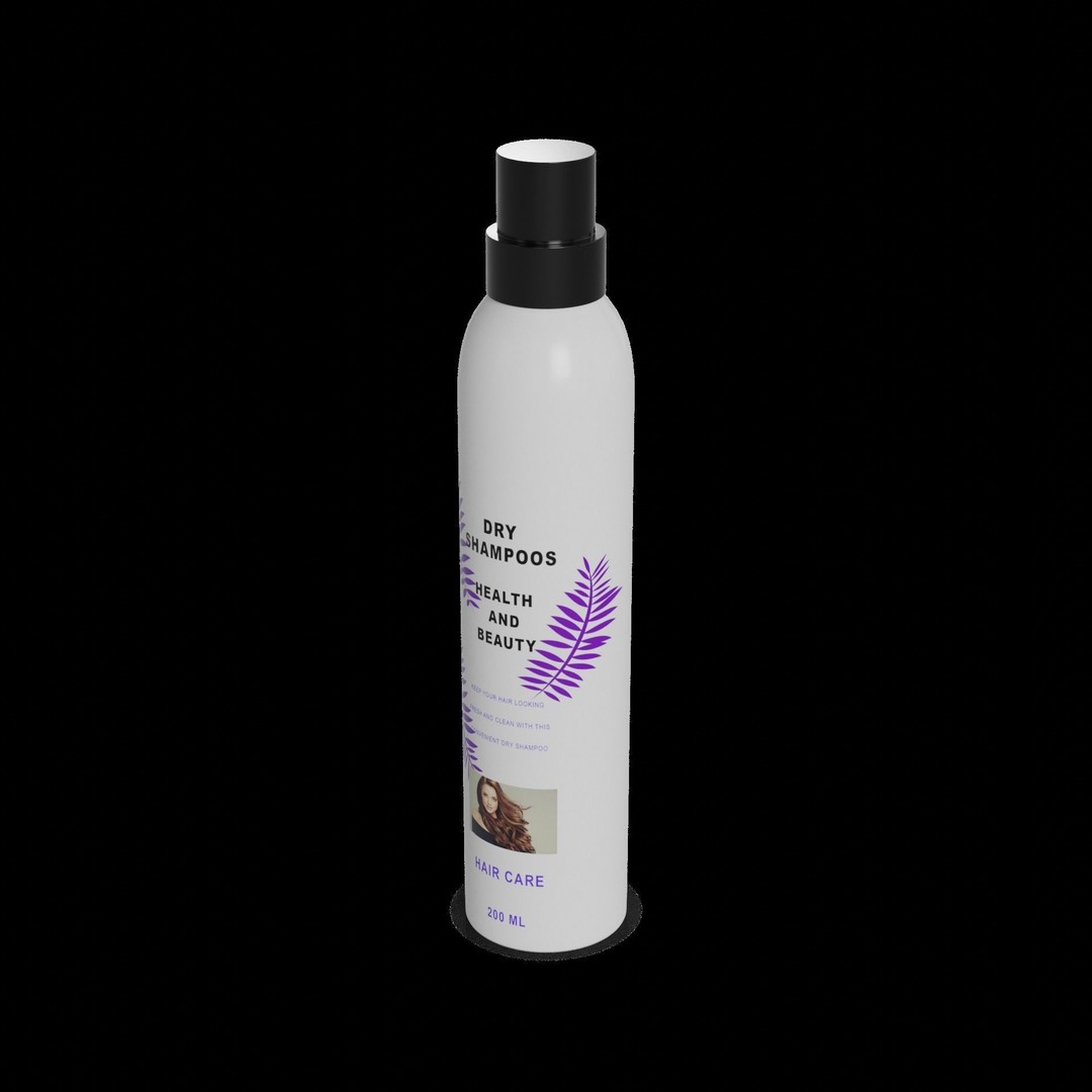 Dry Shampoo 3D Model – Low Poly Household Asset, FBX