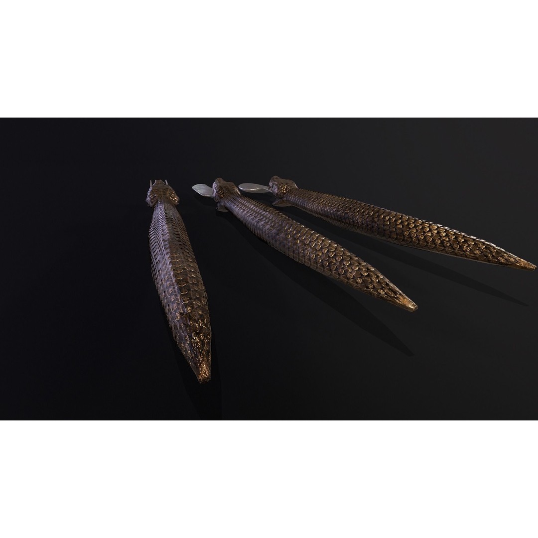 Snake King Cutlery 3D Model – Low Poly Kitchenware, FBX, PBR Textures - View 19