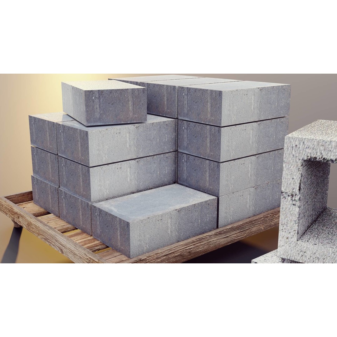 Brick Collection 3D Model – Low Poly Game Asset, PBR Textures - View 12
