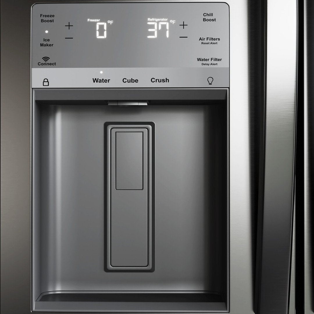 Frigidaire Refrigerator 3D Model – Kitchen Appliance Collection, FBX & OBJ - View 4