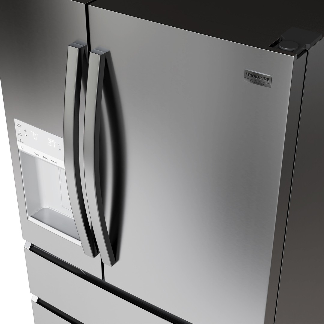 Frigidaire Refrigerator 3D Model – Kitchen Appliance Collection, FBX & OBJ - View 7