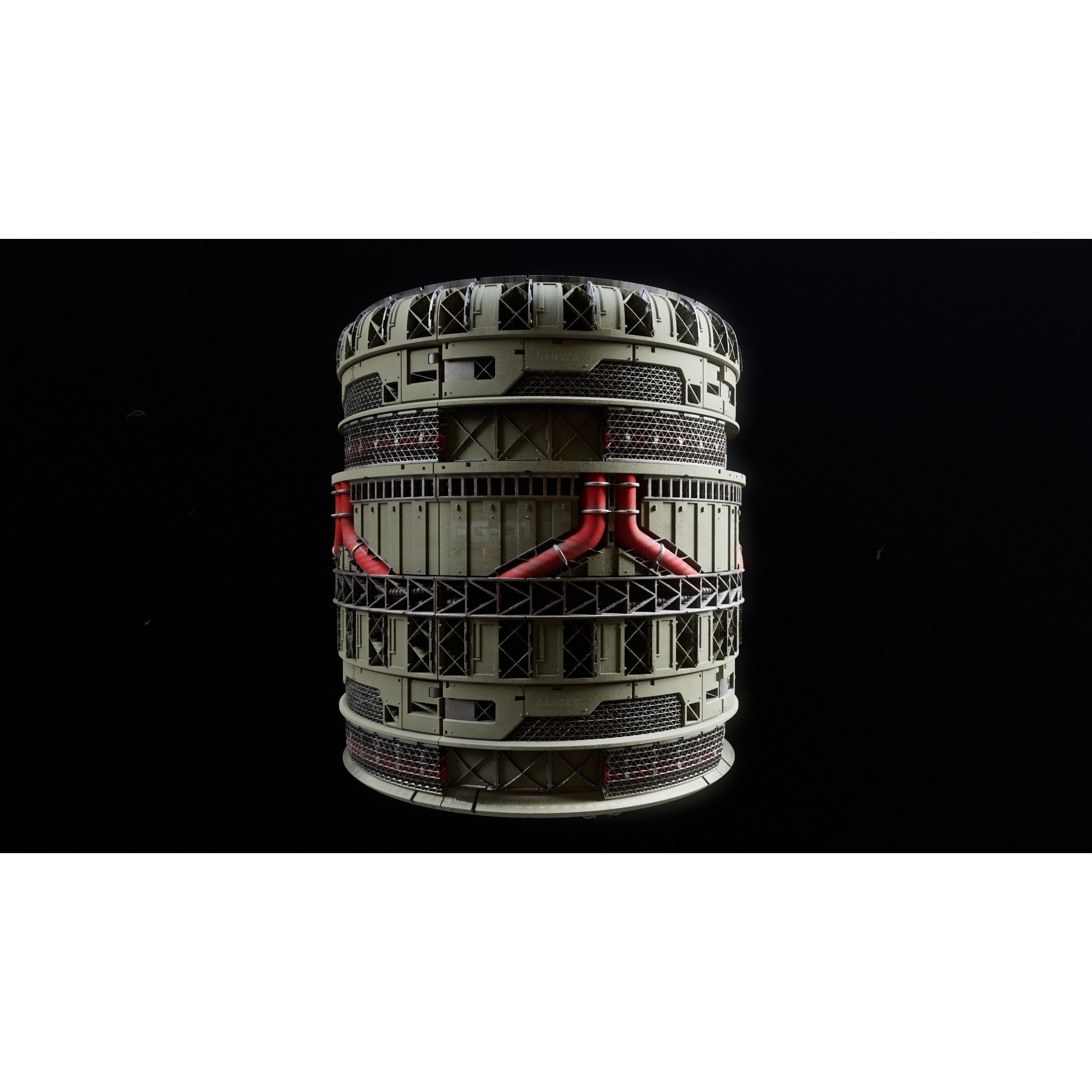 Sci-Fi Industrial Trimsheet Vol 1 - Textures 3D Model