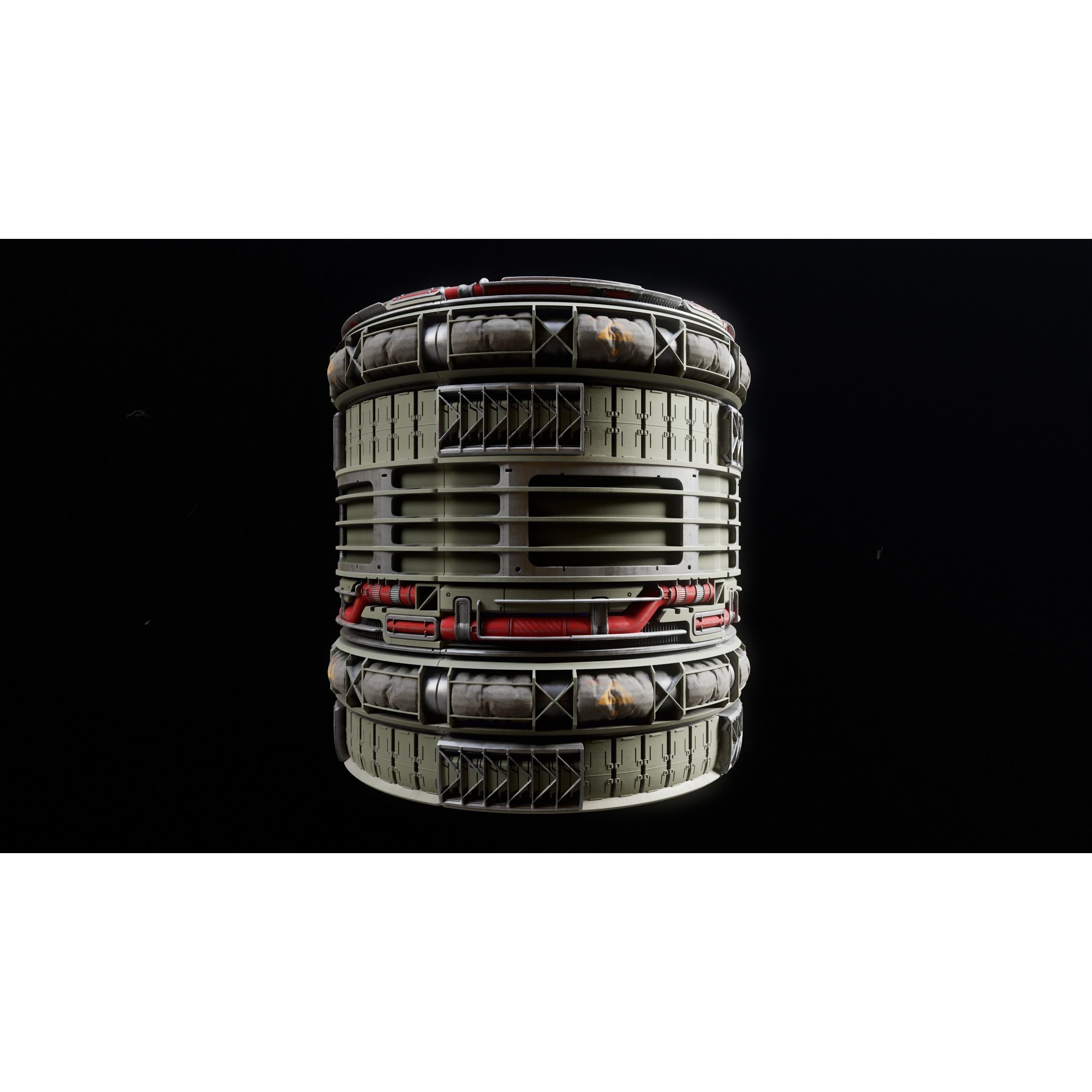 Sci-Fi Industrial Trimsheet Vol 1 - Textures 3D Model - View 10