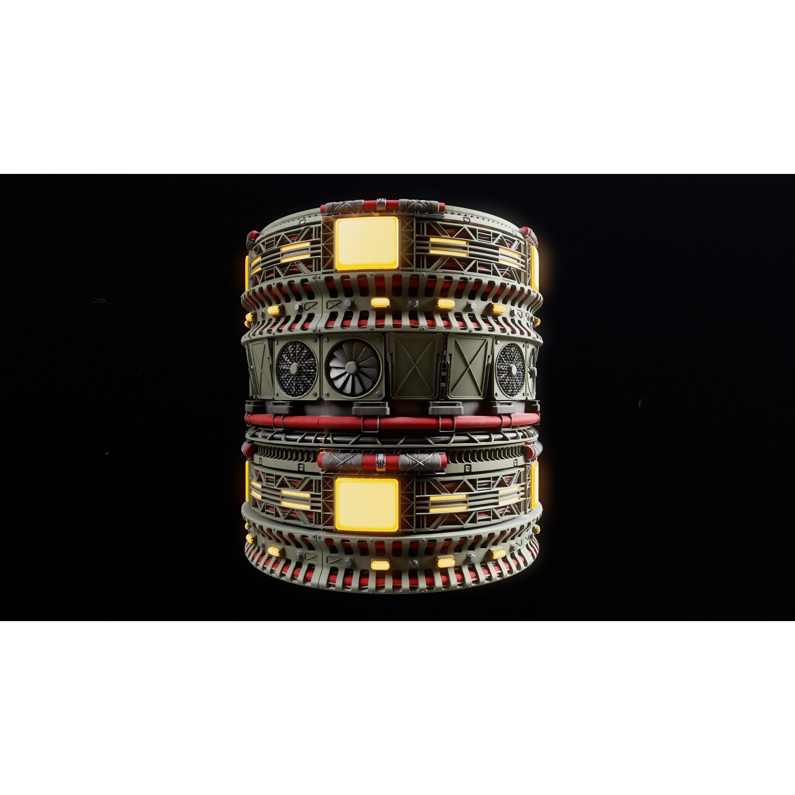 Sci-Fi Industrial Trimsheet Vol 1 - Textures 3D Model - View 8